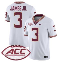 Derwin James Jr Florida State Seminoles Football White Away Jersey - All Stitched