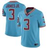 Derwin James Jr Florida State Seminoles Football Turquoise Blue Throwback Jersey - All Stitched