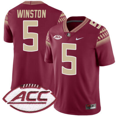 Jameis Winston Florida State Seminoles Football Garnet Alternate Jersey - All Stitched