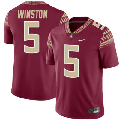 Jameis Winston Florida State Seminoles Football Garnet Alternate Jersey - All Stitched