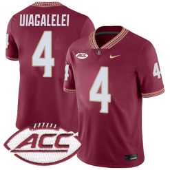 DJ Uiagalelei Florida State Seminoles Football Garnet Home Jersey - All Stitched