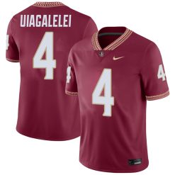 DJ Uiagalelei Florida State Seminoles Football Garnet Home Jersey - All Stitched