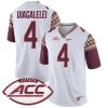 DJ Uiagalelei Florida State Seminoles Football White Alternate Jersey - All Stitched