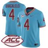 DJ Uiagalelei Florida State Seminoles Football Turquoise Blue Throwback Jersey - All Stitched