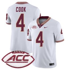 Dalvin Cook Florida State Seminoles Football White Away Jersey - All Stitched