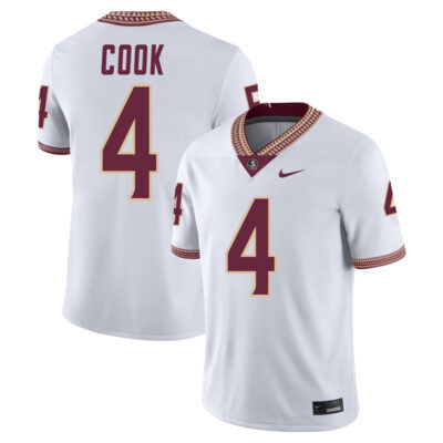 Dalvin Cook Florida State Seminoles Football White Away Jersey - All Stitched