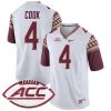 Dalvin Cook Florida State Seminoles Football White Alternate Jersey - All Stitched