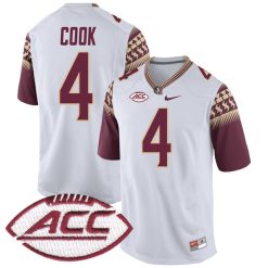 Dalvin Cook Florida State Seminoles Football White Alternate Jersey - All Stitched