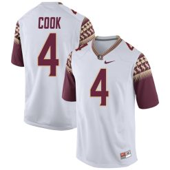 Dalvin Cook Florida State Seminoles Football White Alternate Jersey - All Stitched