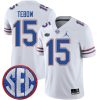 Tim Tebow Florida Gators Football White Away Jersey - All Stitched