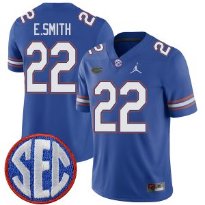 Emmitt Smith Florida Gators Football Royal Home Jersey - All Stitched