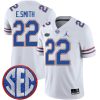 Emmitt Smith Florida Gators Football White Away Jersey - All Stitched