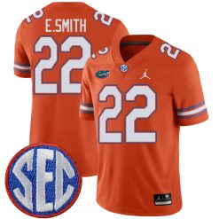 Emmitt Smith Florida Gators Football Orange Alternate Jersey - All Stitched