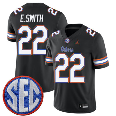 Emmitt Smith Florida Gators Football Black Alternate Jersey - All Stitched