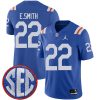 Emmitt Smith Florida Gators Football Royal Throwback Jersey - All Stitched