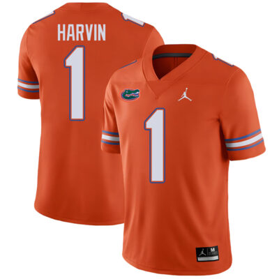 Percy Harvin Florida Gators Football Orange Alternate Jersey - All Stitched