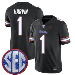 Percy Harvin Florida Gators Football Black Alternate Jersey - All Stitched