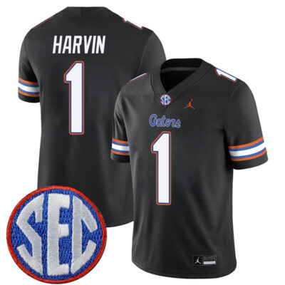 Percy Harvin Florida Gators Football Black Alternate Jersey - All Stitched