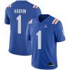 Percy Harvin Florida Gators Football Royal Throwback Jersey - All Stitched