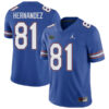 Aaron Hernandez Florida Gators Football Royal Home Jersey - All Stitched