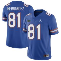 Aaron Hernandez Florida Gators Football Royal Home Jersey - All Stitched