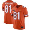 Aaron Hernandez Florida Gators Football Orange Alternate Jersey - All Stitched