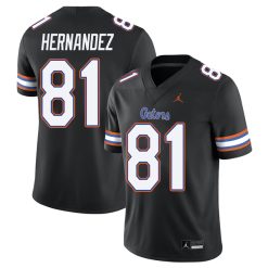Aaron Hernandez Florida Gators Football Black Alternate Jersey - All Stitched