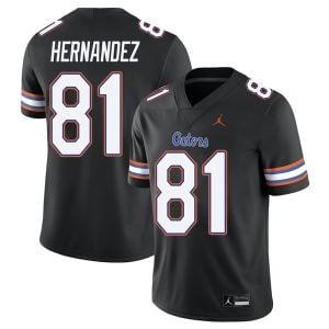 Aaron Hernandez Florida Gators Football Black Alternate Jersey - All Stitched