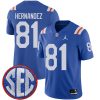 Aaron Hernandez Florida Gators Football Royal Throwback Jersey - All Stitched