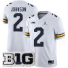Will Johnson Michigan Wolverines Football White Away Jersey - All Stitched