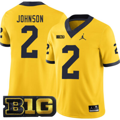 Will Johnson Michigan Wolverines Football Maize Alternate Jersey - All Stitched