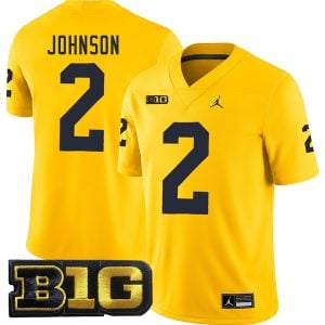 Will Johnson Michigan Wolverines Football All Maize Jersey - All Stitched