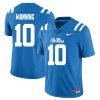 Eli Manning Ole Miss Rebels Football Powder Blue Alternate Jersey - All Stitched
