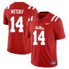 DK Metcalf Ole Miss Rebels Football Red Alternate Jersey - All Stitched