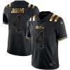 Quinshon Judkins Ole Miss Rebels Football Black Gold Jersey - All Stitched