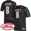 Lamar Jackson Louisville Cardinals Football Black Alternate Jersey - All Stitched