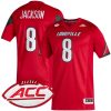 Lamar Jackson Louisville Cardinals Football Red Alumni Limited Jersey - All Stitched