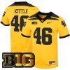 George Kittle Iowa Hawkeyes Football Gold Alternate Jersey - All Stitched