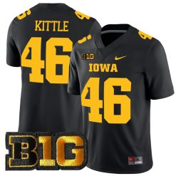 George Kittle Iowa Hawkeyes Football Black Alternate Jersey - All Stitched