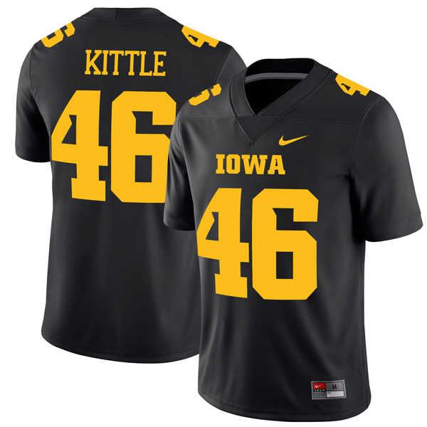 George Kittle Iowa Hawkeyes Football Black Alternate Jersey - All Stitched