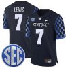 Will Levis Kentucky Wildcats Football Checkerboard Black Jersey - All Stitched