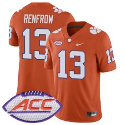 Hunter Renfrow Clemson Tigers Football Orange Home Jersey - All Stitched