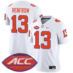 Hunter Renfrow Clemson Tigers Football White Away Jersey - All Stitched