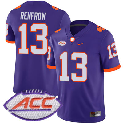Hunter Renfrow Clemson Tigers Football Purple Alternate Jersey - All Stitched