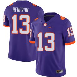 Hunter Renfrow Clemson Tigers Football Purple Alternate Jersey - All Stitched