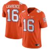Trevor Lawrence Clemson Tigers Football Orange Home Jersey - All Stitched