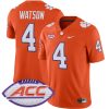 Deshaun Watson Clemson Tigers Football Orange Home Jersey - All Stitched