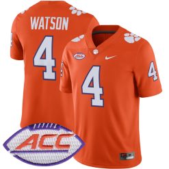 Deshaun Watson Clemson Tigers Football Orange Home Jersey - All Stitched