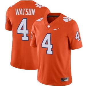 Deshaun Watson Clemson Tigers Football Orange Home Jersey - All Stitched