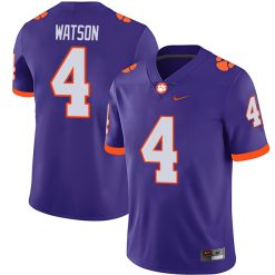 Deshaun Watson Clemson Tigers Football Purple Alternate Jersey - All Stitched